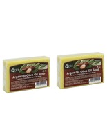 2 Pieces Traditional Rizes Crete Argan Olive Oil Soap 100gr - £28.78 GBP