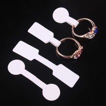 Blank White Paper Price Tag Labels Jewelry Ring Display Cards Labels 1000pcs - £19.37 GBP