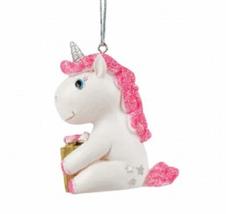 Chichi Gifts Personalised Cute Unicorn Christmas Tree Decoration Ornament Bauble - £4.71 GBP