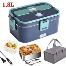 Electric Heating Lunch Box Portable For Car Office Food Warmer Container... - $42.99