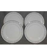 Set (4) OXFORD Bone China EVENTIDE PATTERN Dinner Plates MADE IN USA - $148.49