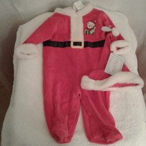 Baby Grand Santa Romper outfit with hat 3-6 months - £10.39 GBP