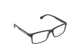 Emporio Armani EA3038 5063 Rectangle Eyeglasses Black Rubber/ Lens - $79.95