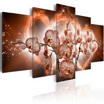 Tiptophomedecor Stretched Canvas Floral Art - Love Orchids - Stretched &amp; Framed  - £70.81 GBP+