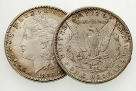 1885 &amp; 1885-O $1 Silver Morgan Dollar Lot of 2 Coins in Choice BU Condition - £116.84 GBP