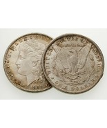 1885 &amp; 1885-O $1 Silver Morgan Dollar Lot of 2 Coins in Choice BU Condition - $148.49