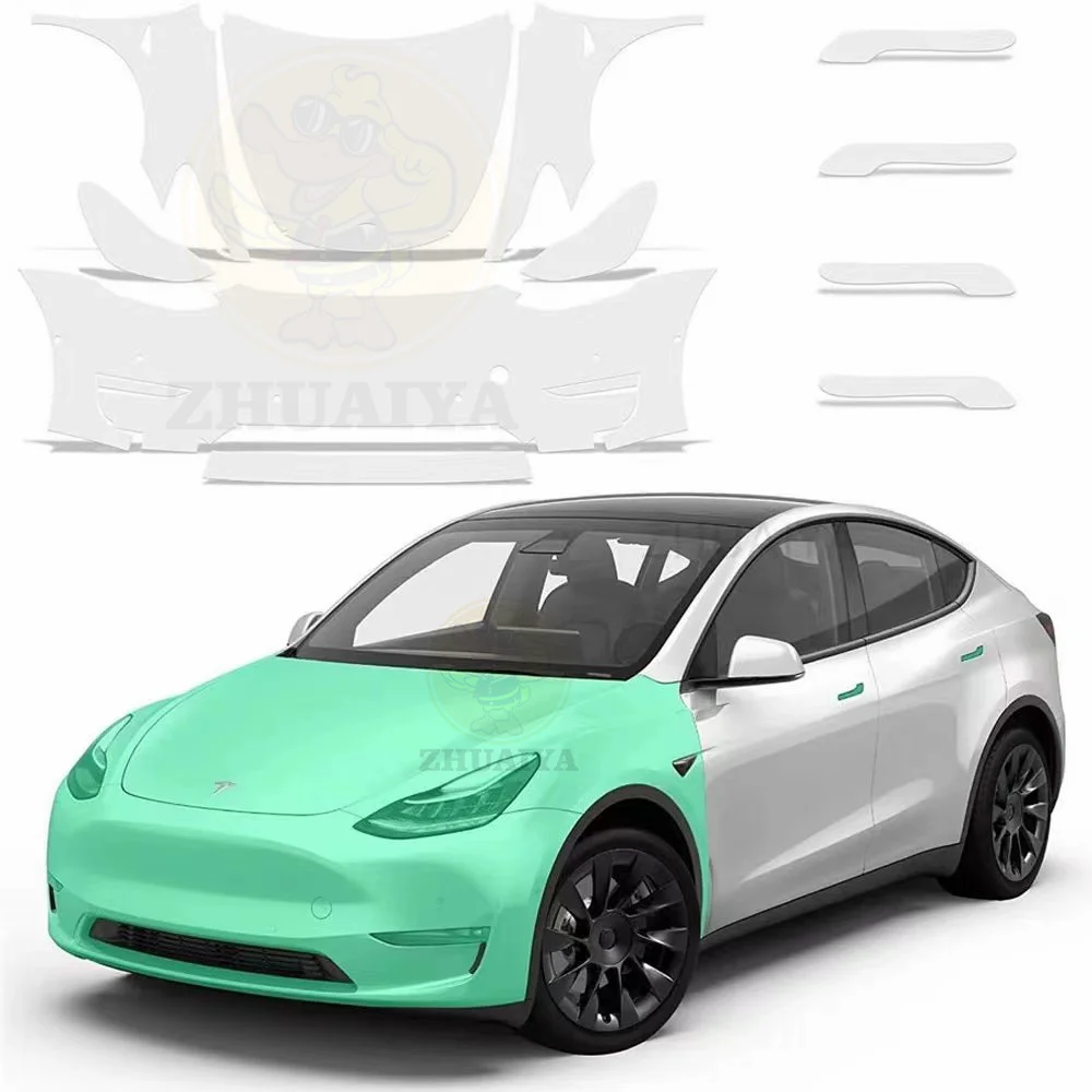 ZHUAIYA Pre Cut 7.5thick Car Paint Protection Film Clear Bra PPF Decal Kit for - £352.61 GBP+