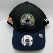 Dallas Cowboys Salute to Service New Era 39THIRTY Stretch Hat Cap Black ... - $17.10