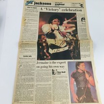 Detroit Free Press August 17 1984 The Jacksons &amp; Jermaine Jackson Victory - £22.68 GBP