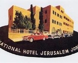 National Hotel Jerusalem Jordan  Baggage Sticker  - $24.72