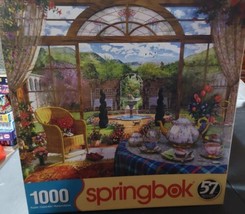 Springbok 1000pc Jigsaw Puzzles Lot 3 Santa Express Deco Candy Conservatory - $41.74