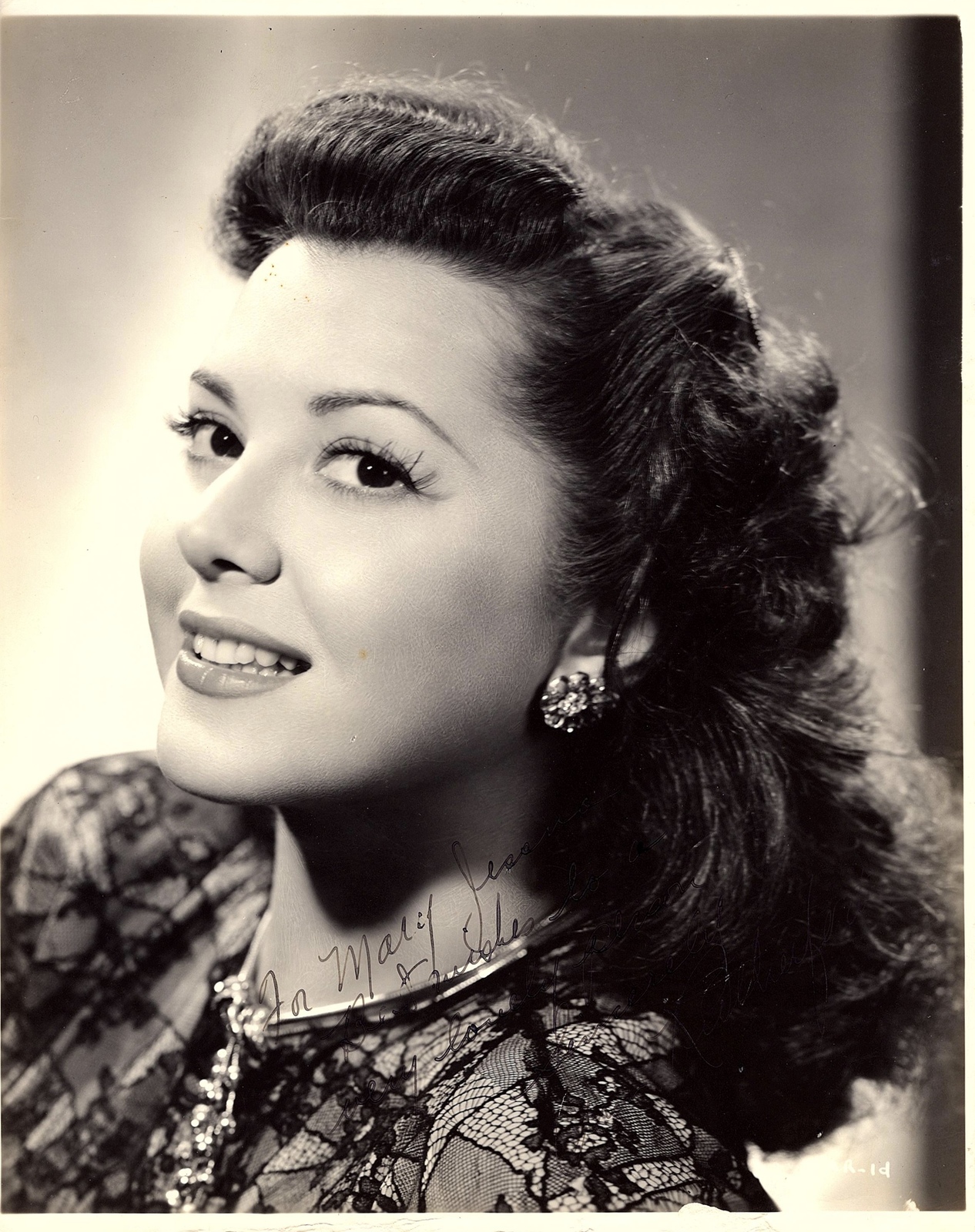 ANN RUTHERFORD AUTOGRAPHED SIGNED 8x10 VINTAGE 1940’s PHOTO GONE WITH ...