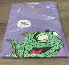 Very Hungry Fish Larry Marder 2017 Graphitti Designs Y2K Purple Comics S... - $19.49