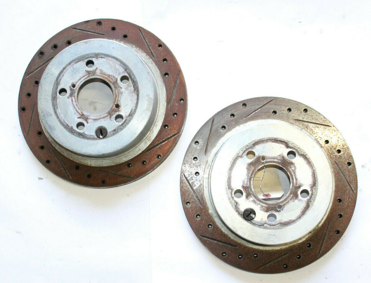2006-2013 LEXUS IS350 RWD REAR ROTOR DRILLED SLOTTED SET LEFT &amp; RIGHT SI... - $103.19