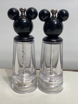 Mickey Mouse Salt &amp; Pepper Grinder Mill Set Pair Acrylic Disney 2020 Sha... - £16.34 GBP