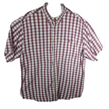 Duluth Red White Plaid Shirt Mens Size XL Short Sleeve - £21.18 GBP