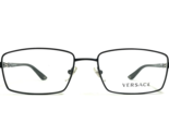 Versace Eyeglasses Frames MOD.1198 1261 Matte Black Silver Wire Rim 53-1... - $116.66