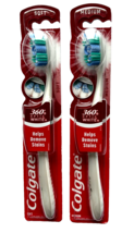 2X Colgate 360 Optic White Toothbrushes (1 soft, 1 medium) ~ Free Shipping - £6.26 GBP