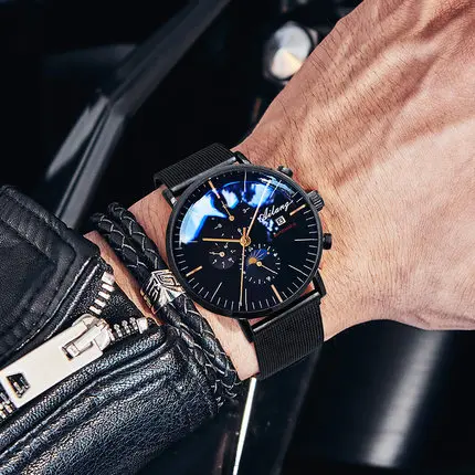  Automatic Watch Men Mechanical Diver Watches Men&#39;s Diesel Watch SSS Minimalist  - £91.12 GBP