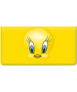  TWEETY Leather Checkbook Cover - £19.27 GBP