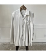 Tommy Bahama Light Khaki 100% Silk Long Sleeve Button Up Shirt XXL - $44.64 CAD