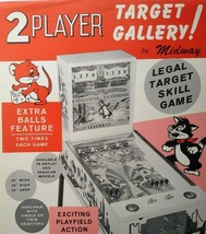 Target Gallery Baseball Pinball Machine Promo Art Original 1962 Pitch And Bat - £25.64 GBP