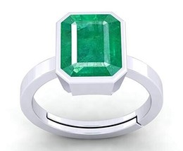 14.00 Carat Colombian A1 Quality Emerald Gemstone Panna Silver plated Astrologic - £26.40 GBP