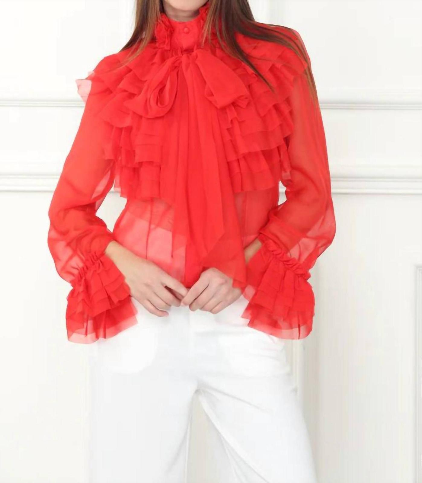 Zero Degree Celsius Ruffle Blouse Size L - $113.85