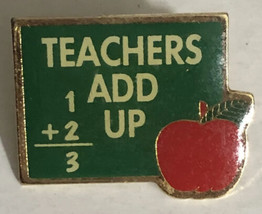 Teachers Add Up 1989 Vintage Collectible Pin J1 - £6.32 GBP