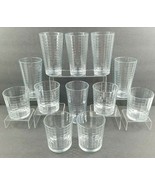 12 Pc Pasabahce Scotch Old Fashioned Cooler Set Clear Optic Window Pane ... - $79.07