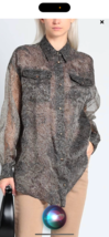 Brunello Cucinelli embellished paisley silk organza shirt sz M NWT $5499 - £780.27 GBP