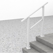Handrails for Outdoor Steps, 3 Steps Wrought Iron Stair Railing 1-3 Step... - $885.39 MXN