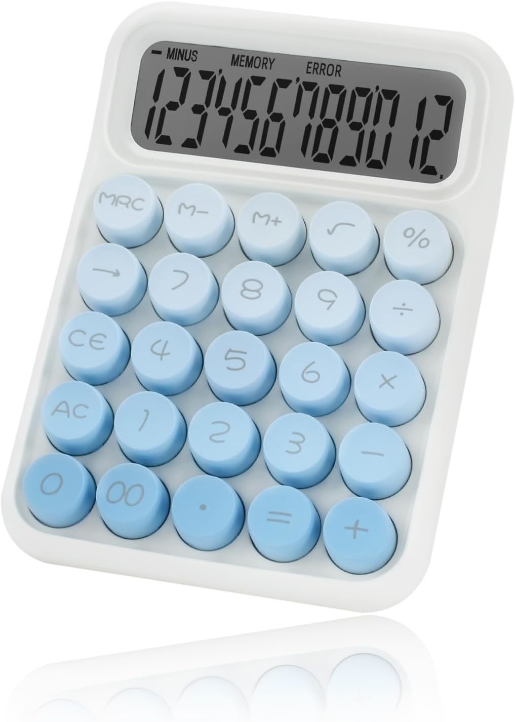 Desktop Mechanical Calculator, Cute Big Buttons Calculators With 12 Digi... - $25.99