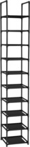 Fiducial Home 10 Tiers Shoe Rack Space Saving Vertical Single Pairs Stur... - $31.99