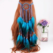 Dreamcatcher Feather Headbands Bohemian Headdress Gypsy Headpieces Hippie Adjust - £24.24 GBP