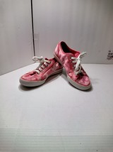 Pink Coach Dee Sneakers Logo Shoes Sz 7 B - £29.88 GBP