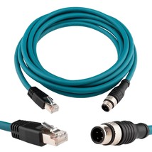 M12 To Rj45 Cat6 Industrial Ethernet Cable,Automation Systems Interconne... - $38.96