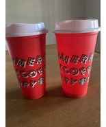 Starbucks Merry Coffee Grande 16 0z Hot Cup Set Of Two - €8,59 EUR