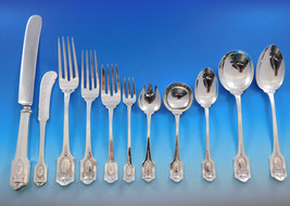 Adam by Shreve Sterling Silver Flatware Set for 12 Service 156 pieces Dinner - £14,388.30 GBP