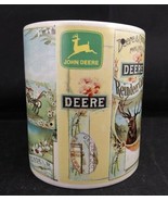 John Deere Reindeer Cultivator Coffee Mug Vintage Tractor Deere &amp; Company - £4.67 GBP