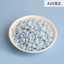 2mm half round ab pearl plastic non hotfix flat back glitters abs fashion decor jewelry thumb200