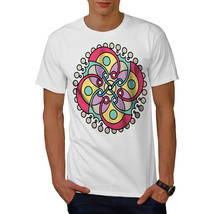 Wellcoda Mandala Spiral Mens T-shirt, Pattern Art Graphic Design Printed Tee - £15.10 GBP+
