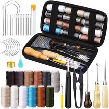 Leather sewing kit upholstery repair kit with upholstery thread sewing awl seam  - $53.97