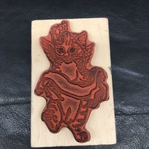Joanne West Wood Mount Rubber Personal Stamp Exchange Angel Wings Cat Christmas - £13.98 GBP