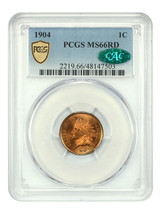 1904 1C PCGS/CAC MS66RD - £2,011.73 GBP