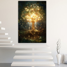 Mysterious tree Canvas Painting Wall Art Posters Landscape Canvas Print Picture - £10.73 GBP+
