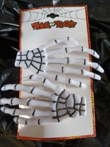 Holiday Hair  skelaton clips Halloween/Fall/ &quot;Trick or treat brand new - £3.24 GBP