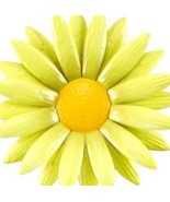 Hanging ~ Detailed ~ Metal Wall Flower ~ Door Hanger ~ 12&quot; Dia. ~ YELLOW... - $30.69 CAD