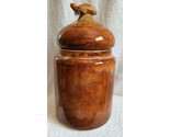 Good Earth Pottery RICHIE WATTS Large Canister With TURTLE Finial SIGNED... - $79.00