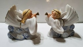 2 Angel Figurine Set Boy Girl Announcing The Savior’s Birth 2004 Christm... - £18.36 GBP